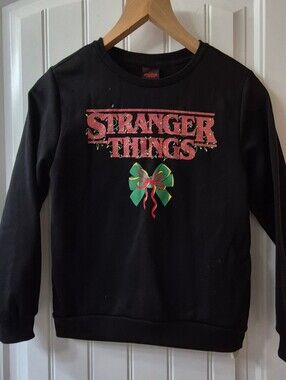 Stranger Things Light Up Christmas Sweatshirt Size Large Youth